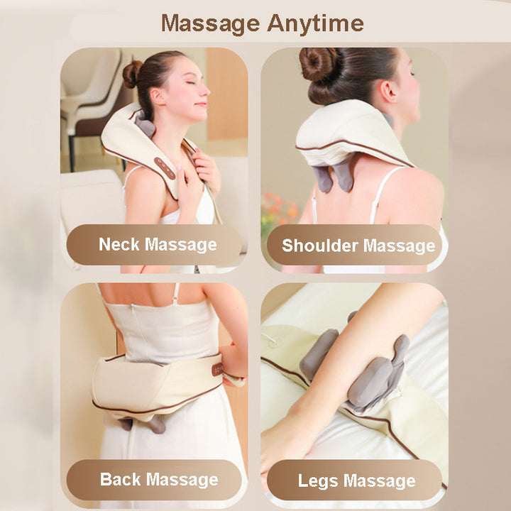 Electric Shoulder Back Neck Massager Shiatsu Body With Heat Kneading 2 Models UK